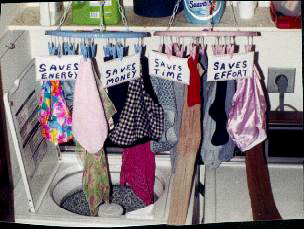 Converts electric clothes dryer into a table!